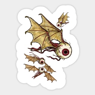 MORE FLYING EYEBALLS Sticker